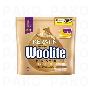 کپسول لباسشویی مخصوص پارچه های رنگی وولیت 22 عددی Woolite