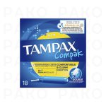 تامپون تامپکس مدل compak بسته بندی 18 عددی tampax