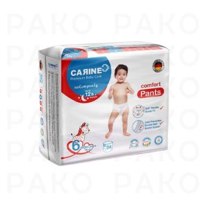 پوشک شورتی کارین Carine سایز 6 بسته 24 عددی