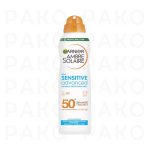 اسپری ضد آفتاب گارنیر SPF50 مدل SENSITIVE ADVANCED حجم 150 میل