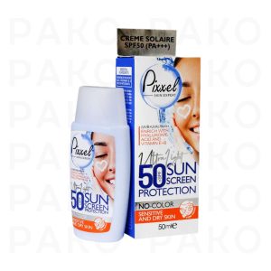 ضد آفتاب بی‌رنگ پوست خشک و حساس +SPF50 پیکسل