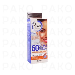 کرم ضد آفتاب +SPF50 مناسب پوست خشک تا نرمال و حساس پیکسل pixel