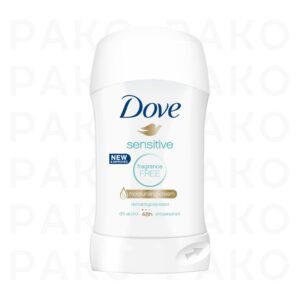 استیک ضد تعریق زنانه داو Dove مدل sensitive fragrance FREE قدرت 48 ساعته وزن 40 گرم