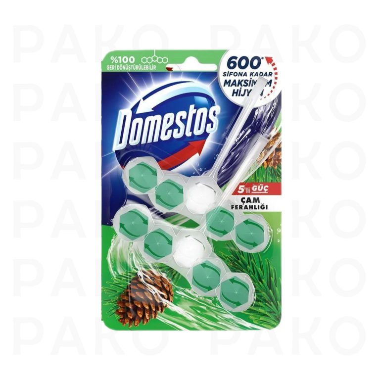 قرص خوشبو کننده فلش تانک دامستوس با رایحه درخت کاج 8 عددی Domestos