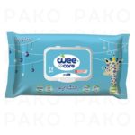 دستمال مرطوب کودک وی کر حاوی عصاره پنبه دانه بسته 72 عددی wee