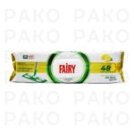 دستمال مرطوب مخصوص تي فيري Fairy قابل شستشو رايحه ليمو بسته 50 عددي